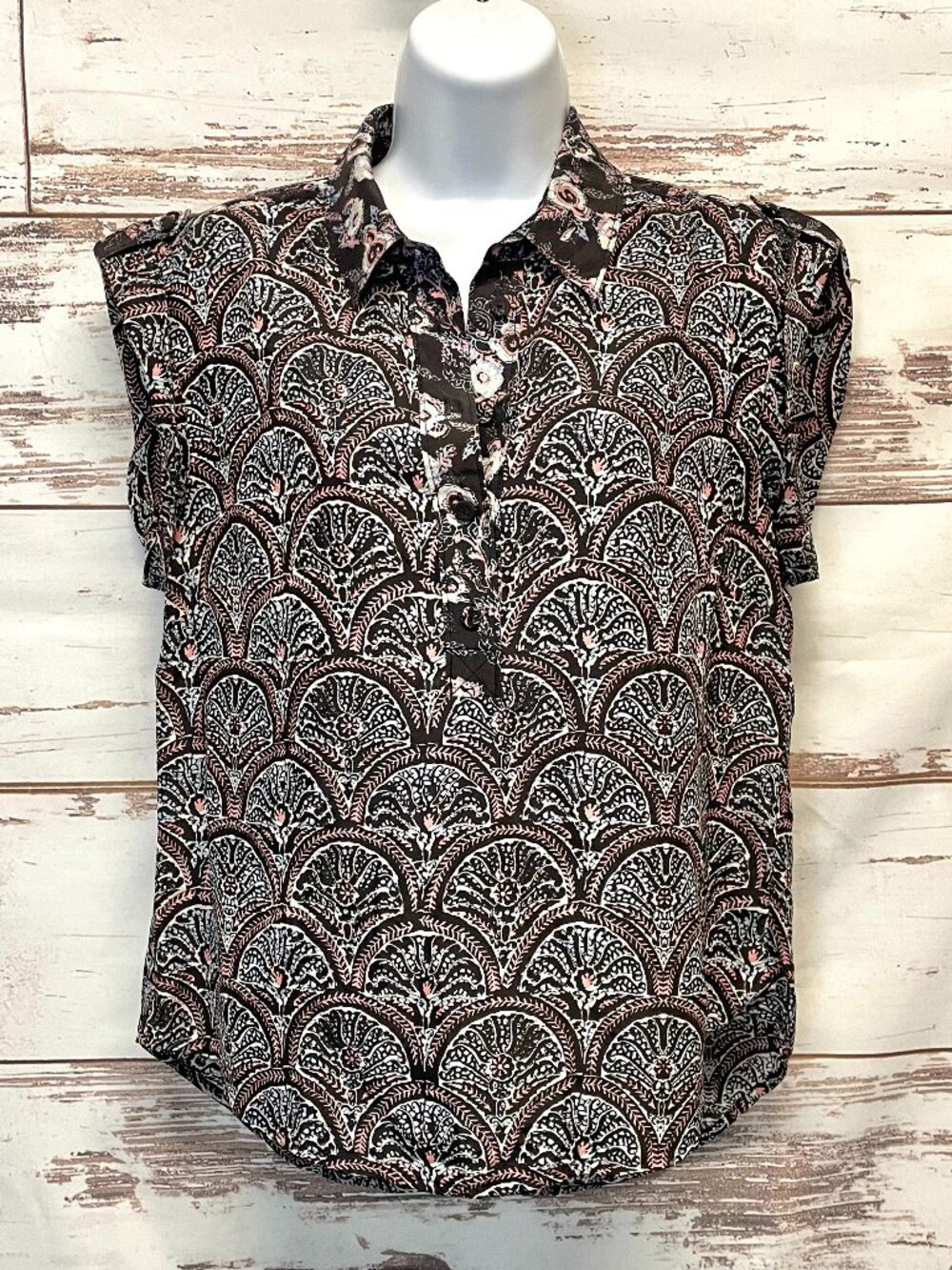 Veronica Beard Silk Print Blouse